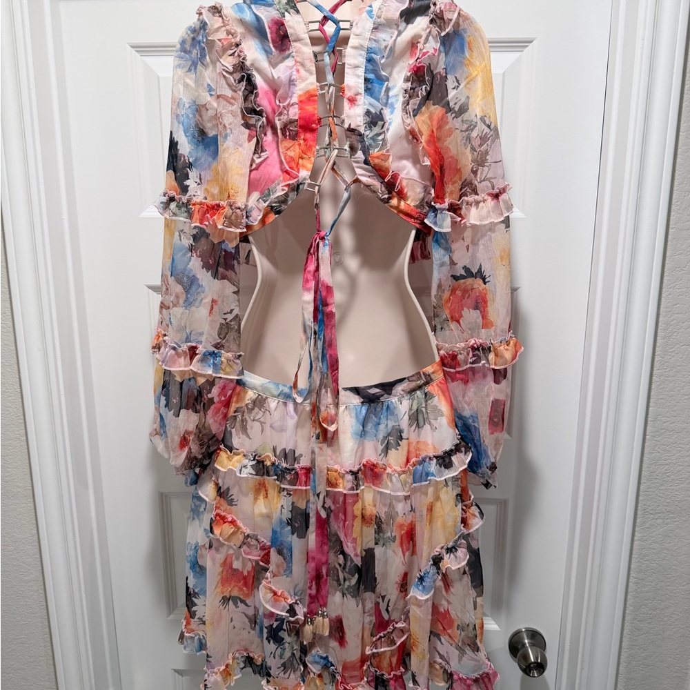 Floral Ruffle Dress - Picture 2 of 8